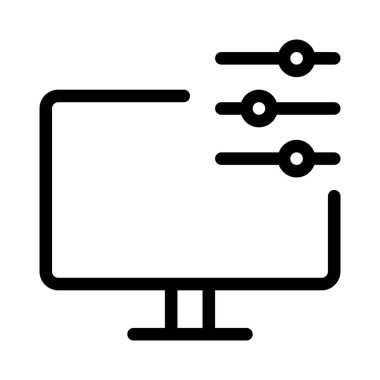 Monitördeki dengeli ses ayarları ayarlanıyor.