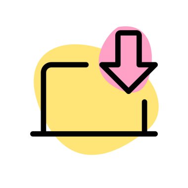 Dosyalar dizüstü bilgisayarda alınıyor ve saklanıyor.