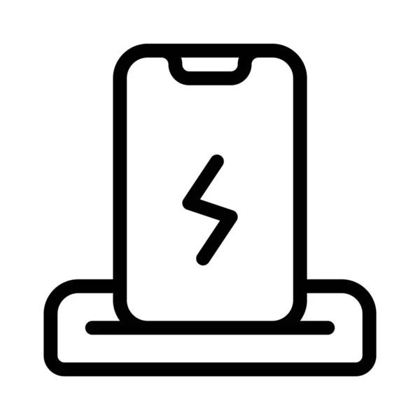 Sladdlös Kraftöverföring För Att Ladda Smartphone — Stock vektor