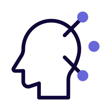 Beyaz arka planda izole edilmiş kafa dahil tüm vücut için akupunktur terapisi