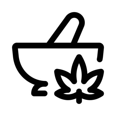 Keş marihuana yapraklarını ezmek