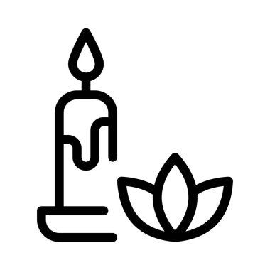 Mumdaki hafif şimşek beyaz bir arka planda izole edilmiş.