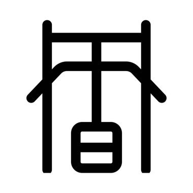 Bir istasyonda donanımlı göğüs egzersizi makinesi