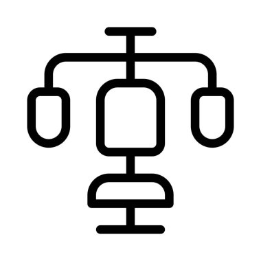 İstasyonda bulunan kelebek egzersiz ekipmanları