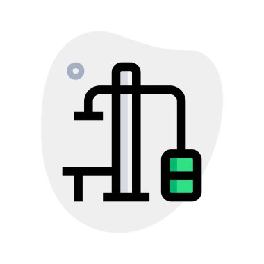 Bir sürü ekipman eklenmiş spor salonu.