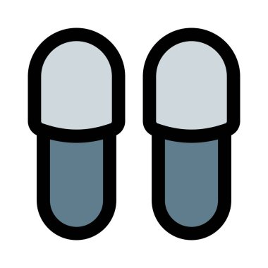 Beyaz arka planda izole edilmiş kaplıca ve plaj için flop