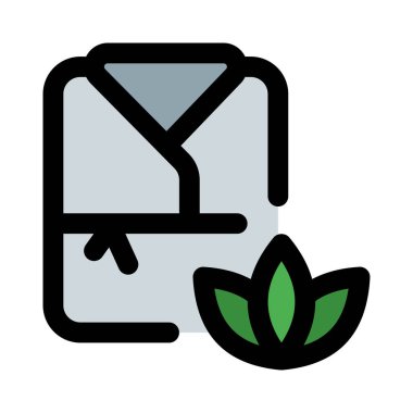 Beyaz arka planda izole edilmiş spa mayosu.