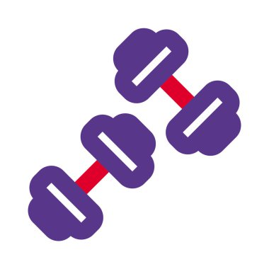 Temel dambıl seti beyaz bir arkaplanda izole edildi