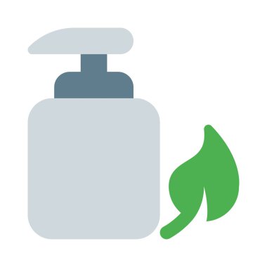 Bitkisel losyon kremi pompası beyaz arka planda izole edilmiş.