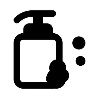 Ellerini ve yüzünü sterilize etmek için sıvı el yıkama.