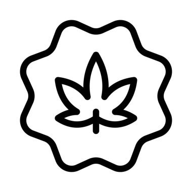 Laboratuvar yetiştirilmiş kenevir etiketi beyaz arkaplanda izole edildi