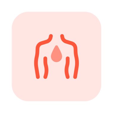 Kaplıcada yağlı sırt masajı.