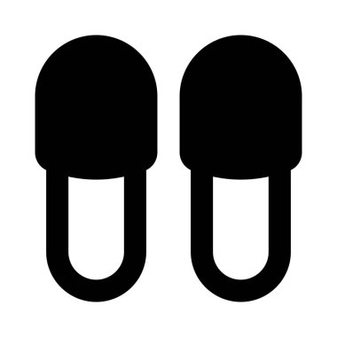 Beyaz arka planda izole edilmiş kaplıca ve plaj için flop