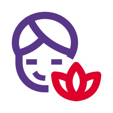 Beyaz arka planda sadece kadınlar için Spa hizmeti