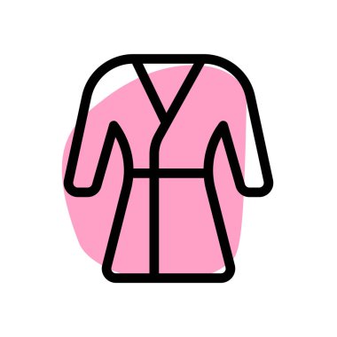 Kadın otel tuvaleti beyaz arka planda izole edilmiş.