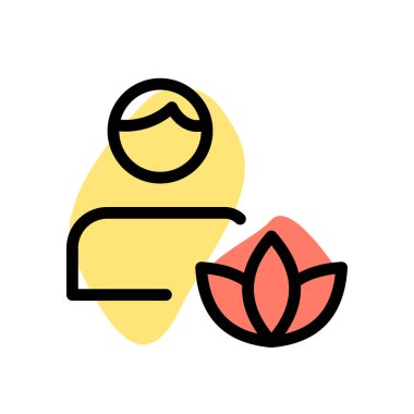 Erkek personel spa servisi beyaz bir arkaplanda izole edilmiş