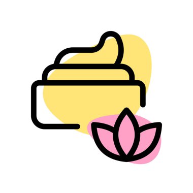 Beyaz arka planda izole edilmiş krem ve vücut masajı.