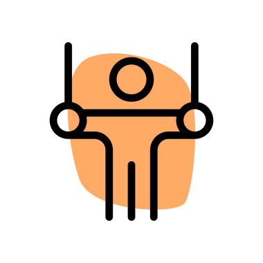 Beyaz arka planda izole edilmiş aerobik güç egzersizi