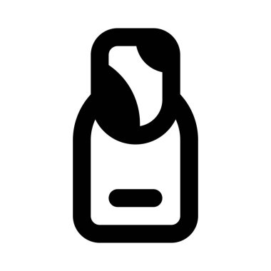 Beyaz arka planda izole edilmiş sanatsal oje.