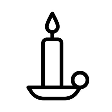 Beyaz arka planda izole edilmiş mum ışığında klasik Spa