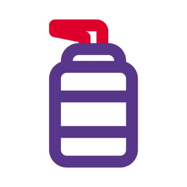 Ellerini yıkamak için sıvı sabun ve beyaz arka planda izole edilmiş yüz.