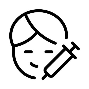 Yüz ameliyatı için bir kadına enjekte edildi.