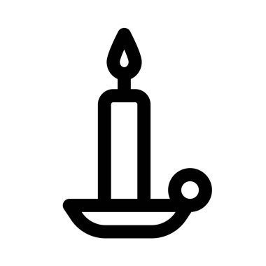 Beyaz arka planda izole edilmiş mum ışığında klasik Spa