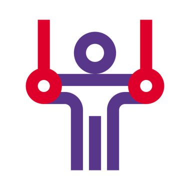 Beyaz arka planda izole edilmiş aerobik güç egzersizi