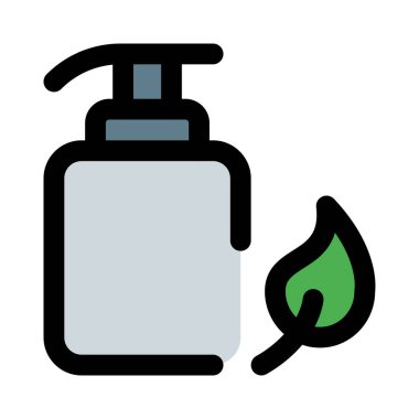 Bitkisel losyon kremi pompası beyaz arka planda izole edilmiş.