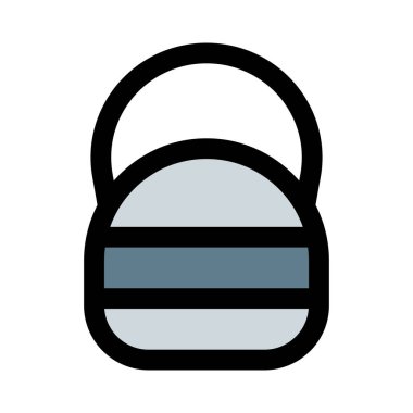 Kettle çan ağır kaldırma seti beyaz arka planda izole