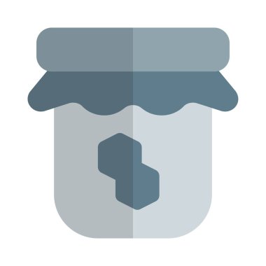 Bitkisel ve antik ilaçlar için bal beyaz bir arka planda izole