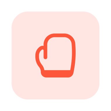 Beyaz arka planda izole edilmiş elleri korumak için boks eldivenleri.