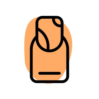 Beyaz arka planda izole edilmiş sanatsal oje.