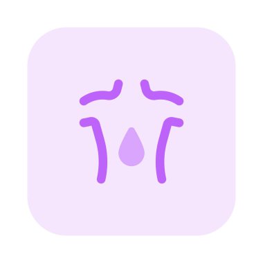 Beyaz arka planda izole edilmiş yağ ile sırt masajı