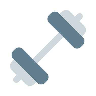 Her iki ucunda bağlı plakalar ile ağırlık kaldırma