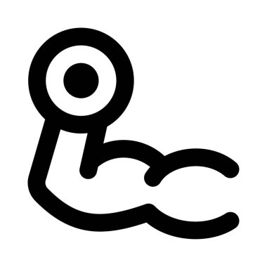 Bir dambıl seti egzersizi ile biiceps artışı