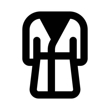 Erkekler bornozu beyaz arka planda izole edilmiş.