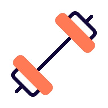 Her iki ucunda bağlı plakalar ile ağırlık kaldırma