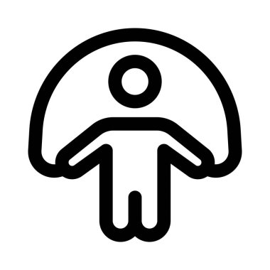 Beyaz arkaplanda izole edilmiş aerobik egzersizi atlamak