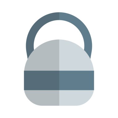 Kettle çan ağır kaldırma seti beyaz arka planda izole