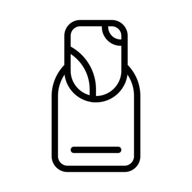 Beyaz arka planda izole edilmiş sanatsal oje.