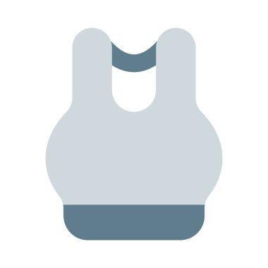 Beyaz arka planda izole edilmiş spor sutyeni