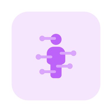 Beyaz arka planda izole edilmiş bir vücutta akupunktur terapisi.