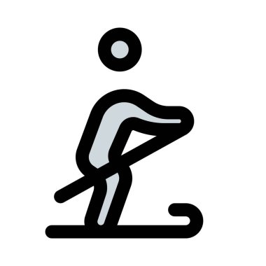 Beyaz arka planda izole edilmiş buz pateni aktiviteleri