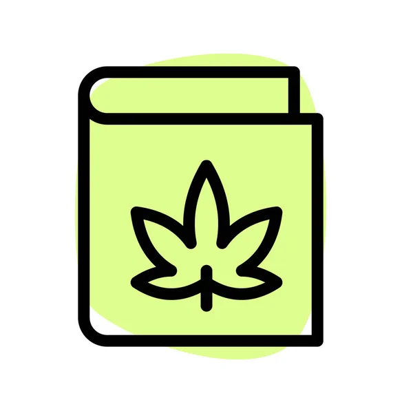 Complete Guide Marijuana Drugs Related — Stock Vector