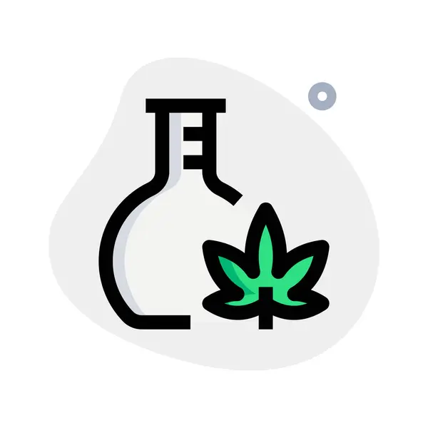 Laboratorio Investigación Sobre Marihuana Cultivada Laboratorio — Vector de stock