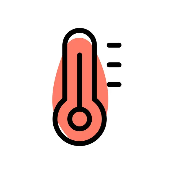 Termómetro Medición Temperatura Spa — Vector de stock