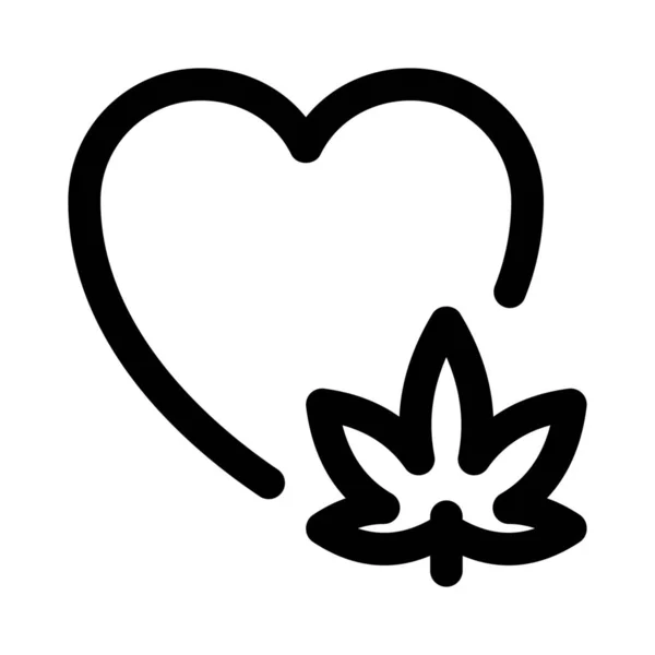 Cannabis Ayant Problème Cardiaque Ayant Une Dépendance Cours Utilisation — Image vectorielle