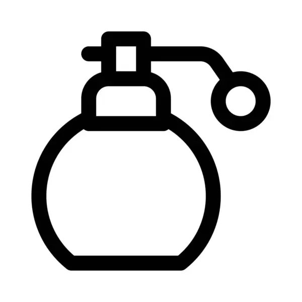 Retro Perfume Bottle Isolated White Background — Stock Vector