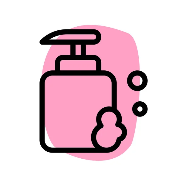 Flytande Handtvätt För Att Rengöra Händer Och Ansikte — Stock vektor